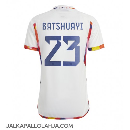 Belgia Michy Batshuayi #23 Kopio Vieras Pelipaita MM-kisat 2022 Lyhyet Hihat